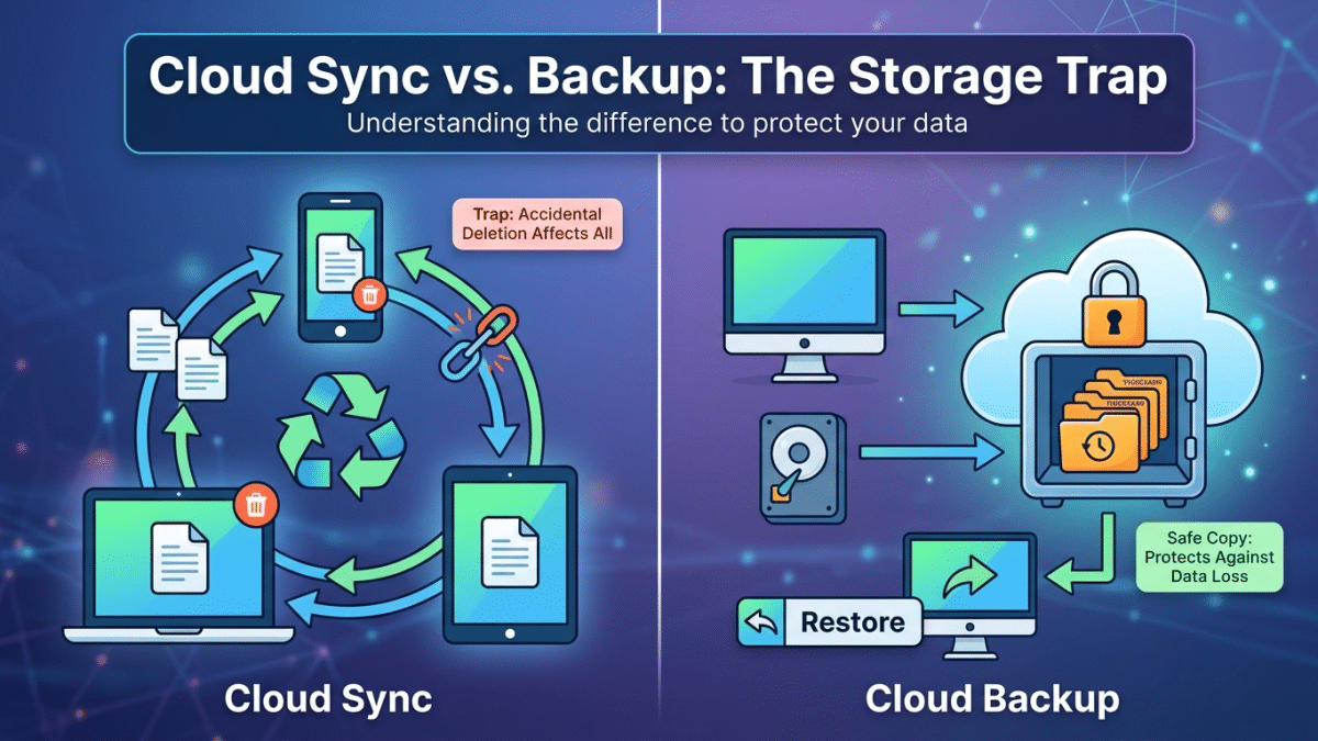 Cloud Sync vs. Backup: The Storage Trap 4