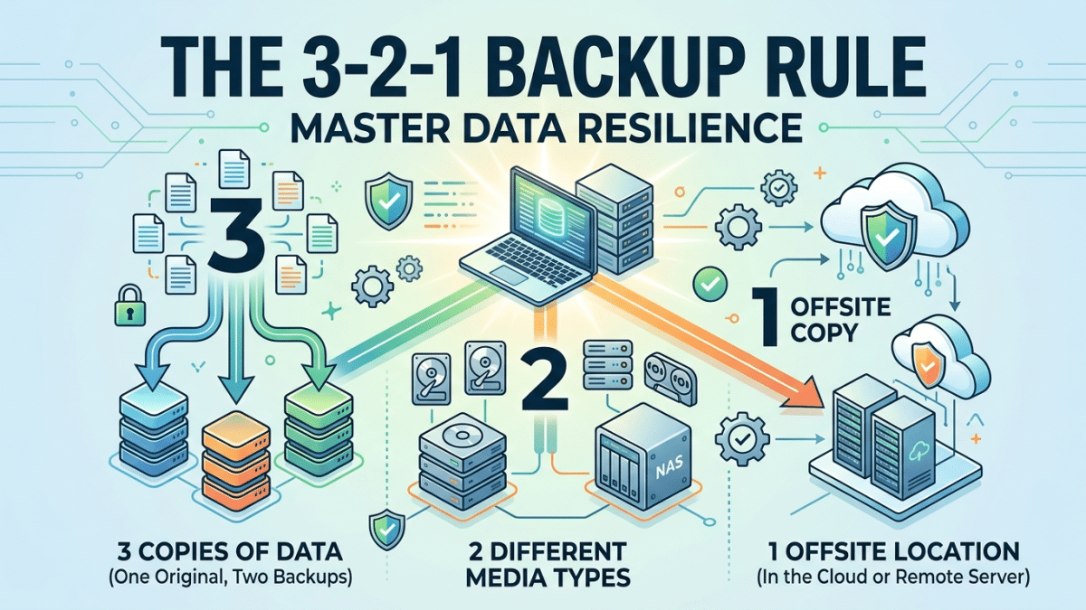 The 3-2-1 Backup Rule: Master Data Resilience 4