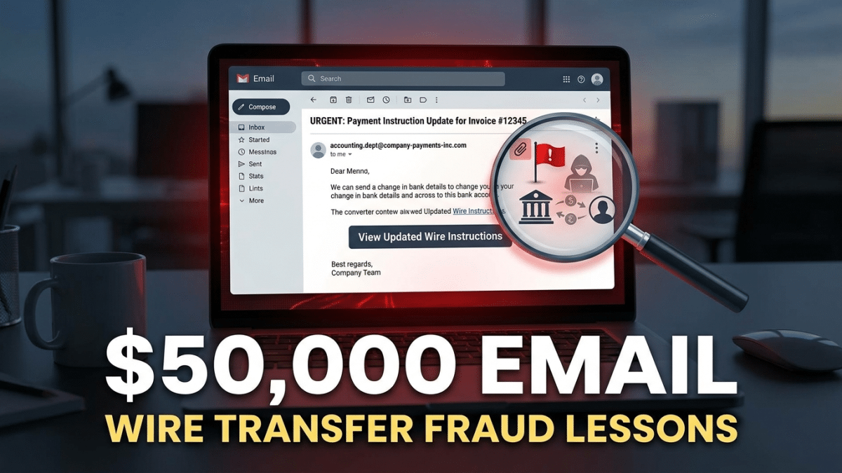 The $50,000 Email: Wire Transfer Fraud Lessons 4