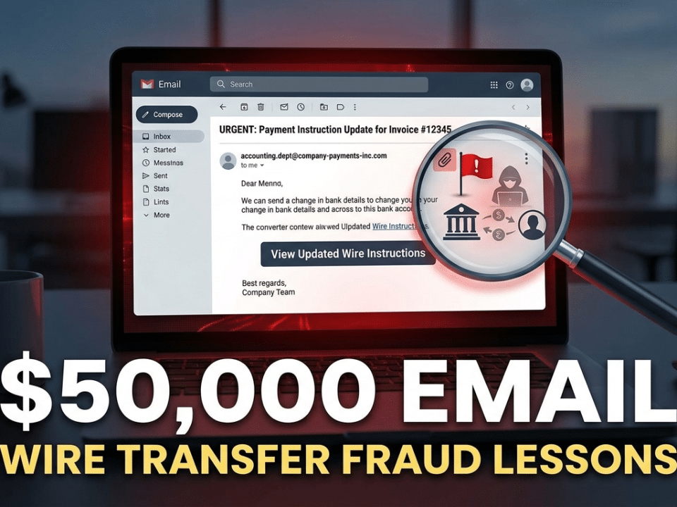 The $50,000 Email: Wire Transfer Fraud Lessons 1