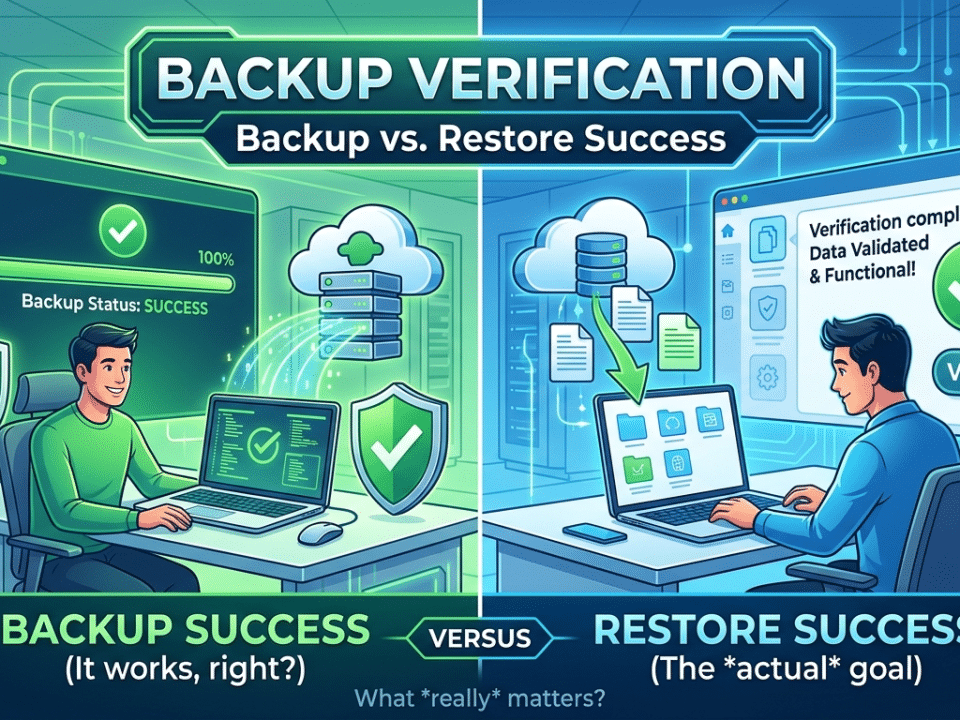 Backup Verification: Backup vs. Restore Success 1